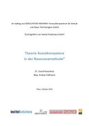 Theorie Sozialkompetenz in der Resonanzmethode - Institut Kutschera