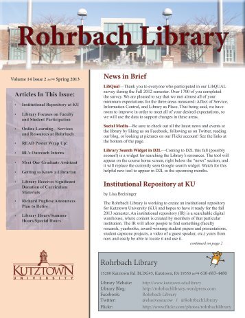 Rohrbach Library - Kutztown University