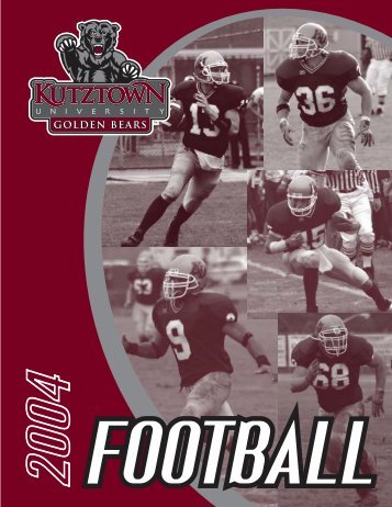 2004 Football Media Guide (.PDF) - Kutztown University