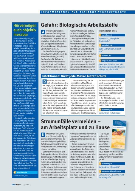 SiBe-Report - Kommunale Unfallversicherung Bayern