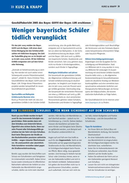 SiBe-Report - Kommunale Unfallversicherung Bayern