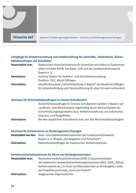 Seminarprogramm 2014 - Kommunale Unfallversicherung Bayern