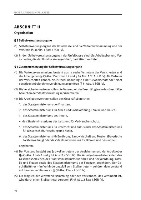 Satzung - Kommunale Unfallversicherung Bayern
