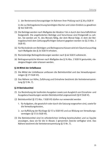 Satzung - Kommunale Unfallversicherung Bayern
