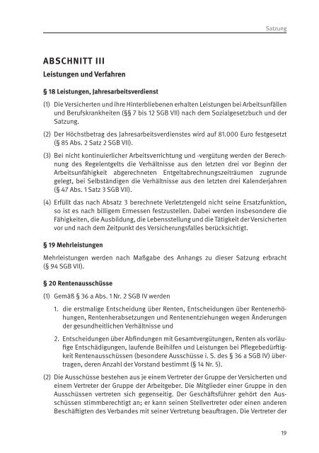 Satzung Bayer. LUK - Kommunale Unfallversicherung Bayern