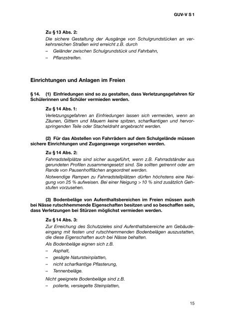 Schulen - Bayerische Landesunfallkasse