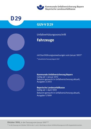 Fahrzeuge - Kommunale Unfallversicherung Bayern