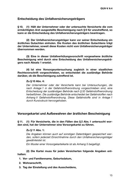 Arbeitsmedizinische Vorsorge - Kommunale Unfallversicherung ...