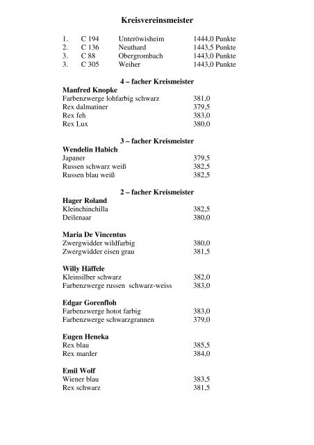 Katalog - KV Bruchsal