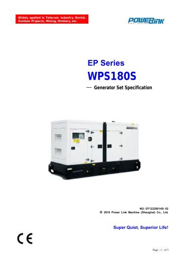WPS180S - KVA Diesel