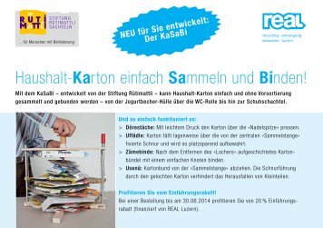 Haushalt-Karton einfach Sammeln und Binden!