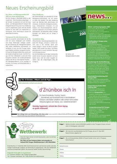 Ausgabe September 2003 - beim Verband KVA Thurgau