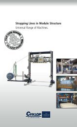 Strapping Lines in Module Structure Universal Range of Machines.