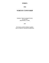 index to norton township - Kankakee Valley Genealogical Society