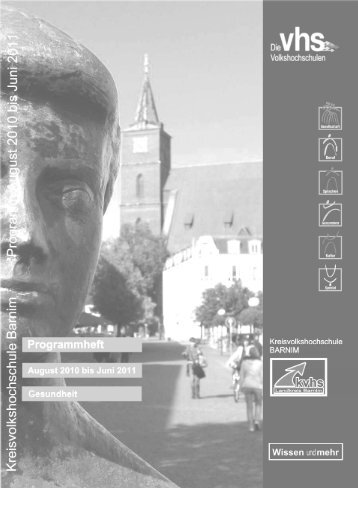 Inhaltsverzeichnis Gesundheit - VHS Volkshochschule Bernau