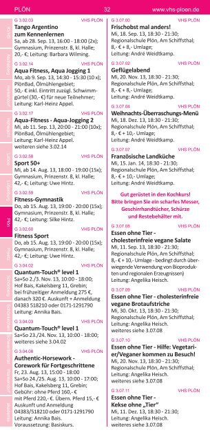 Programm Herbst 2013