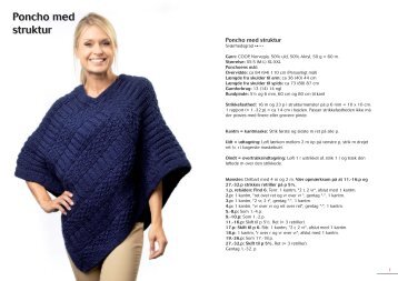 Poncho med struktur Poncho med struktur - Kvickly