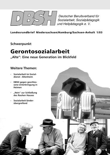 DBSH Zeitung 1-03.p65 - DBSH LV Niedersachsen