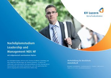 Nachdiplomstudium Leadership und Management NDS ... - KV Luzern
