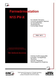 FernwÃ¤rmestation N15 PV-X - KVM-Conheat