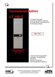FernwÃ¤rmestation LT 150-Z - KVM-Conheat