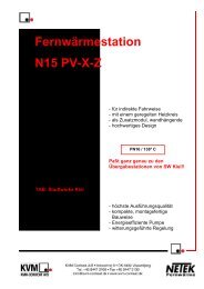 FernwÃ¤rmestation N15 PV-X-Z - KVM-Conheat