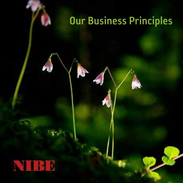 Our Business Principles - KVM-Conheat