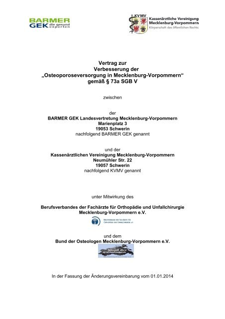 199 kB - Kassenärztliche Vereinigung Mecklenburg-Vorpommern