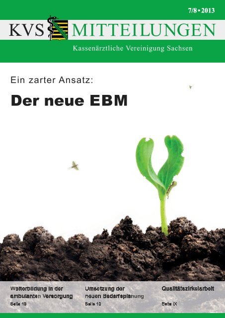 Der neue EBM - Kassenärztliche Vereinigung Sachsen