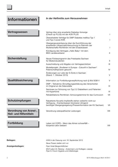 10 • 2013 - Kassenärztliche Vereinigung Sachsen