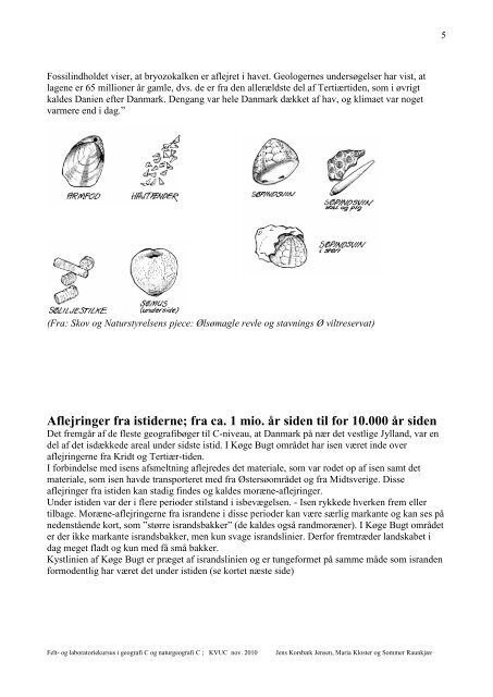 Laboratoriekursus i geografi C og naturgeografi C - KVUC