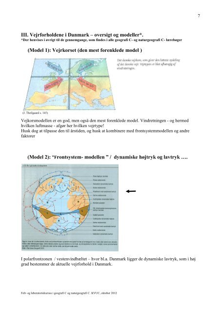 Laboratoriekursus i geografi C og naturgeografi C - KVUC