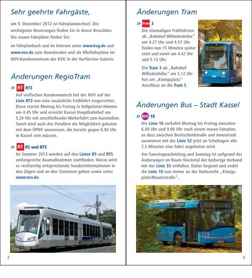Was ist neu bei Bus, Tram und RegioTram im KasselPlus-Gebiet