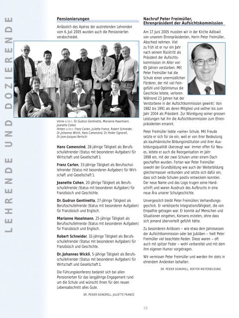 Jahresbericht 2004-05.pdf - KV ZÃ¼rich Business School