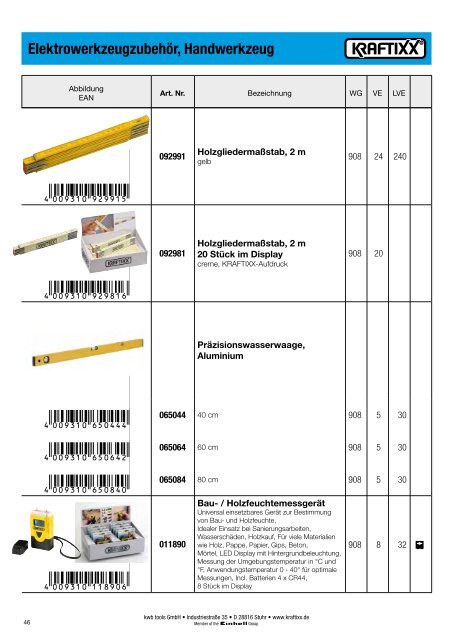 Promotion Articles Aktionsartikel Offre spÃ©ciale Actieartikelen - kwb