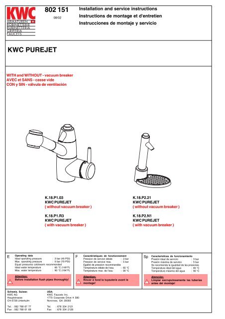 802 151 KWC PUREJET