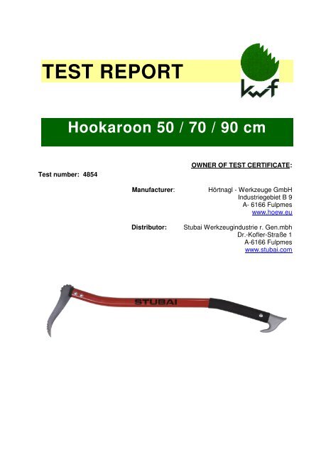 TEST REPORT Hookaroon 50 / 70 / 90 cm