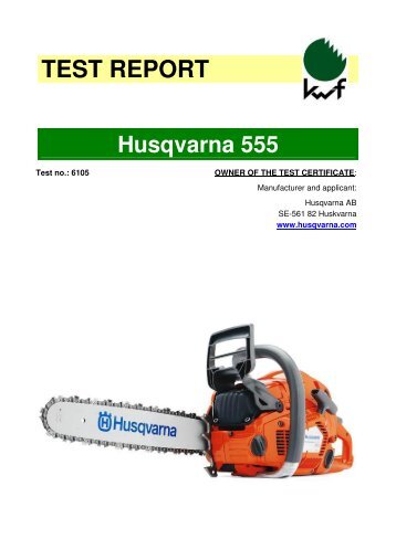 TEST REPORT Husqvarna 555