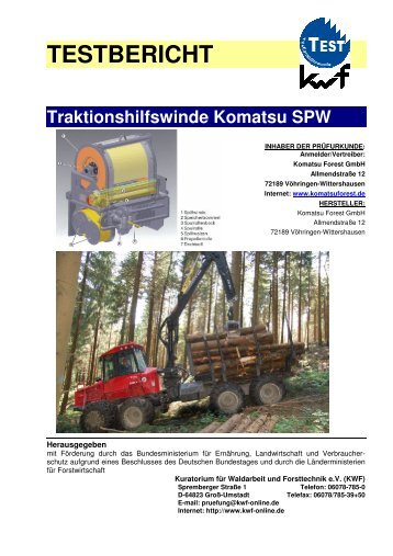 Traktionshilfswinde Komatsu SPW