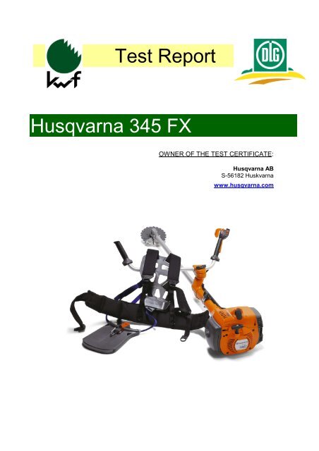 Test Report Husqvarna 345 FX