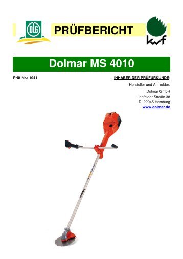 PRÃFBERICHT Dolmar MS 4010