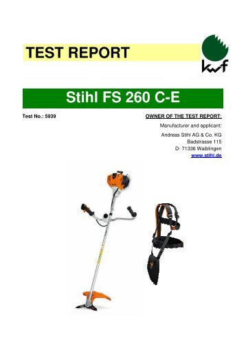TEST REPORT Stihl FS 260 C-E