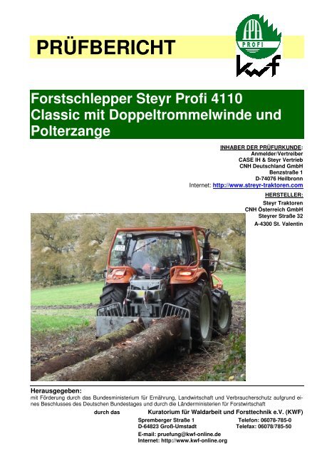 Steyr Profi 4110 - Kwf