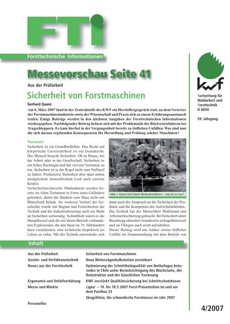 April 2007 - Kwf