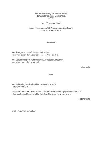 MTW-Volltextversion i.d.F. des 28. ÃTV - Kwf
