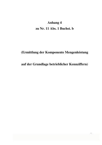 Anhang 4 zu Nr. 11 Abs. 1 Buchst. b (Ermittlung der ... - Kwf