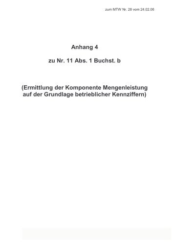 Anhang 4 zu Nr. 11 Abs. 1 Buchst. b (Ermittlung der ... - Kwf