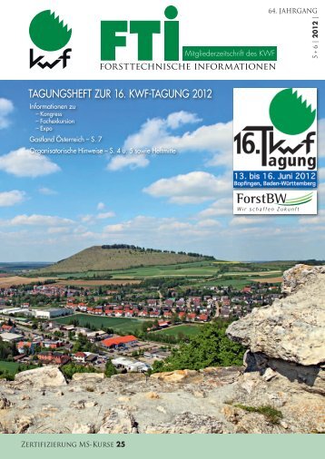 tagungSHeft Zur 16. KWf-tagung 2012