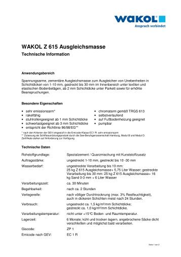 Ausgleichsmasse - Kwg