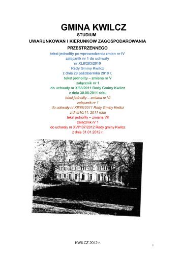 studium uwarunkowaÅ i kierunkÃ³w zagospodarowania ...